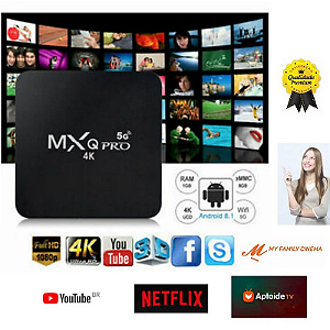 Tv box 4K Conversor digital Tv Smart Android 11.1 4K 5G - MX