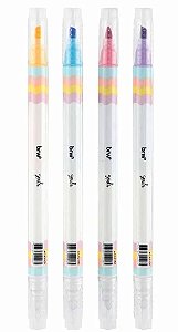 Marca Texto Apagável Pastel BRW CA21000