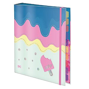 Fichário Colegial Hello com 48 Folhas Decoradas – DAC 4066