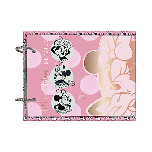 Mini ficheiro horizontal com capa em PVC Cristal e 80 Folhas 90gr Disney Minnie – DAC 4207