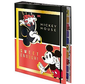 FICHÁRIO UNIVERSITÁRIO COM ELÁSTICO MICKEY - DAC 4403