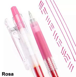 Caneta esferográfica Poplol retrátil 0.7 BLPL7P Pink- Pilot