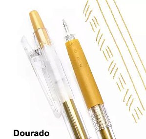 Caneta esferográfica Poplol retrátil 0.7 BLPL7GD Gold - Pilot