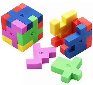 Borracha Tetris Cubo 6 em 1 BRW - BO0015