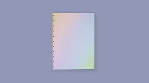 Refil Rainbow Pautado Médio  Caderno Inteligente CIRM3025