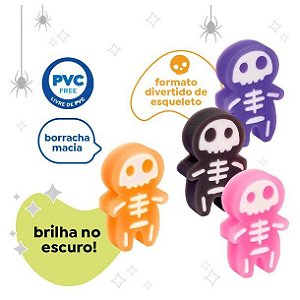Borracha Boo Brilha no Escuro Sortido Tris - 903075