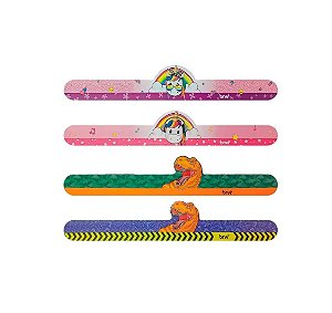 RÉGUA SILICONE BRACELETE - RAPTORS + MAGIC - DISPLAY C/ 12UN BRW RE0300