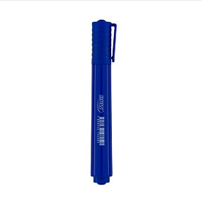 MARCADOR PERMANENTE AZUL COM PONTA CHANFRADA - CAIXA C/ 12UN - BRW - CA4001