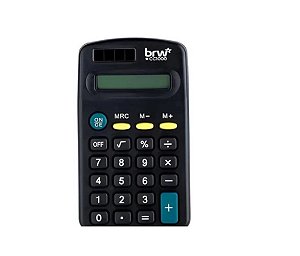 CALCULADORA ELETRONICA DE BOLSO 8 DIGITOS - BRW - CC1000