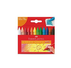 GIZ DE CERA - GIZAO  12 CORES FABER - CASTELL - 141112
