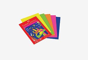 BLOCO CREATIVO MAX NEON 80GR 50FLS A4 - FABER CASTELL - CLCLUM/A4