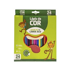 LAPIS 24 CORES RESINA SEXTAVADO ECOLOGICO LEO E LEO - 4222