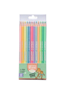 LAPIS DE COR 12 CORES PASTEL LEO E LEO - 72110