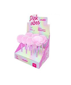 Caneta Esferográfica Leo&Leo Pompom Pink Vibes 1.0mm 97913