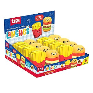 Apontador Com Depósito Com Borracha Tris Lanches - 907103