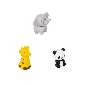 Borracha Mini Animais Safari BRW BO0311