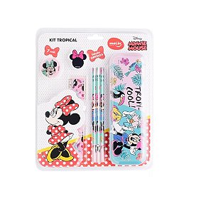 Kit Tropical Minnie Escolar 7 Peças Edição Limitada - Molin 22333