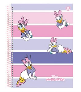 Caderno 10 Matérias Capa Dura, Margarida 160 Folhas, Animativa 10293
