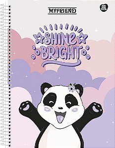 Caderno Espiral Capa Dura Universitário My Friend 80 Fls  1 materia- ANIMATIVA 10178