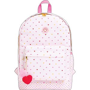 Mochila de Costas Académie Corações Metalizados TILIBRA 355348