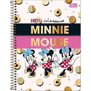 Caderno Espiral Capa Dura Universitário Connect 1 Matéria Minnie 80 Folhas TILIBRA 308081