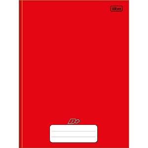 Caderno Brochura Capa Dura Universitário D+ Vermelho 48 Folhas TILIBRA 116777