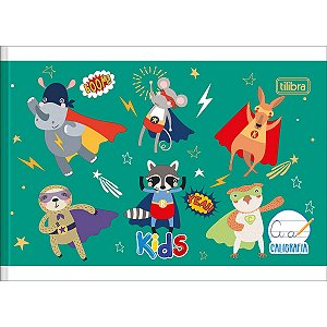 Caderno de Caligrafia Horizontal Brochura Capa Flexível 1/4 Sapeca 40 Folhas TILIBRA 13034