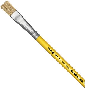 Pincel Artesanal Chato 815 N.12 Amarelo  TIGRE 81512