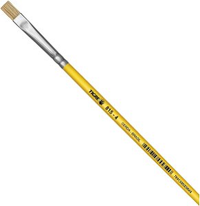 Pincel Artesanal Chato 815 N.04 Amarelo TIGRE - 81504