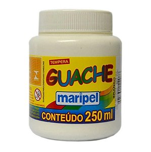 Tinta Guache 250 ml Branco MARIPEL 7520