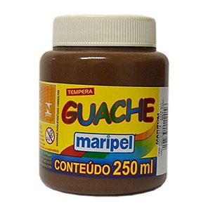 Tinta Guache 250 ml Marrom MARIPEL 7255