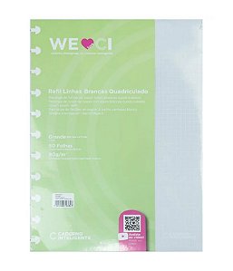 Refil Linhas Brancas Quadriculado CIRG4013