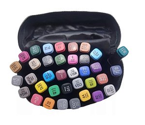 Caneta marcadora - 36 CORES - PONTA DUPLA - 3676340768