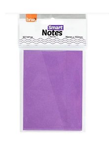 Bloco De Notas Smart Notes 76Mm X 102 mm50Fls Roxo Neon - Brw BA7508