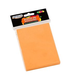 BLOCO SMART NOTES 76X102MM - LARANJA NEON - 100FLS - 1BLOCO BRW7502