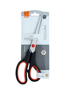 TESOURA DE AÇO INOX 21CM CABO - BRW TE2102