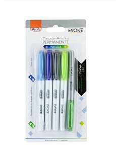 MARCADOR ARTÍSTICO PERMANENTE WINTER PONTA FINA - 5UN BRW CA5154