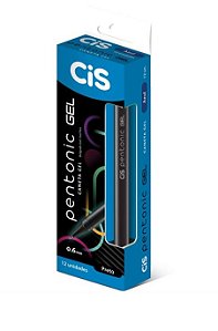 Caneta Gel Cis Pentonic 0,6 mm Preta - CIS 562205