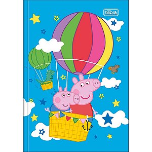 Caderno Brochura Capa Dura 1/4 Peppa Pig 80 Folhas TILIBRA 357944