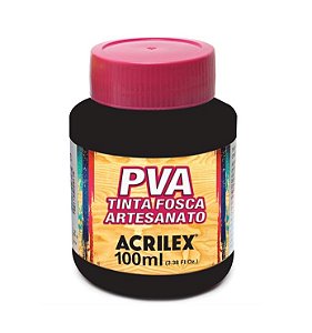 Tinta PVA 100 ml Preto - Acrilex