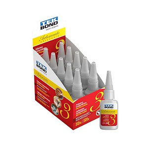 Cola (adesivo instantâneo) Artesanato 3 20g - Tekbond