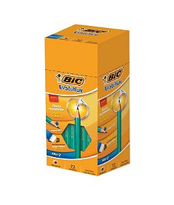 Lapis preto (sextavado) Evolution 2hb S/Borracha - Bic