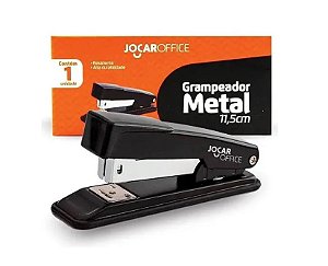 Grampeador (em metal) Jocar Preto P/25fls. 11,5cm Pt - Leonora
