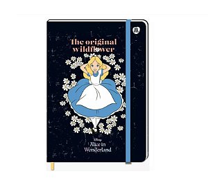 Caderno Costurado Capa Dura C/ Pauta Alice 15X21  96 Folhas  ANIMATIVA
