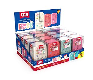 Apontador Duplo com Depósito + Borracha Frost - TRIS 910226