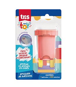 Aplicador de Adesivos Toy - 1 Aplicador + 200 Adesivos - Tris 912930