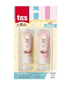 Cola Glacê Holic Docinhos - Tubo de 50 ml - Acompanha 2 Bicos de Confeitaria - Tris 911285