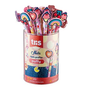 Lápis Grafite com Topper Puffy Holic - Tris 911315