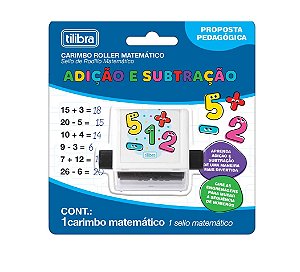 Carimbo Roller Matemático - Adição e Subtração - Tilibra 390313