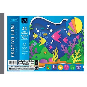 Caderno Colado Criativo A4 Lumi Académie 50 Folhas Tilibra - 297330